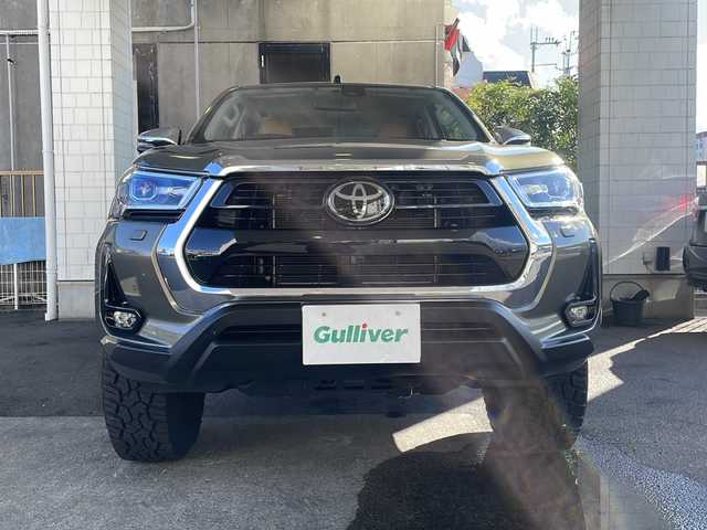 トヨタ ハイラックス Z 京都府 2022(令4)年 2.9万km オキサイドブロンズM ワンオーナー/社外11インチSDナビ/（フルセグTV・CD・DVD・BT）/バックカメラ/左サイドカメラ/レーダークルーズコントロール/衝突軽減システム/レーンキープアシスト/コーナーセンサー前後/社外17インチAW/LEDヘッドライト/ETC2.0/スペアキー有/保証書/取扱説明書