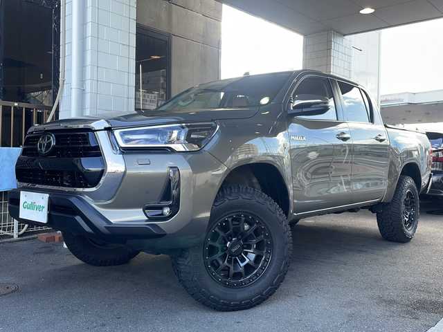 トヨタ ハイラックス Z 京都府 2022(令4)年 2.9万km オキサイドブロンズM ワンオーナー/社外11インチSDナビ/（フルセグTV・CD・DVD・BT）/バックカメラ/左サイドカメラ/レーダークルーズコントロール/衝突軽減システム/レーンキープアシスト/コーナーセンサー前後/社外17インチAW/LEDヘッドライト/ETC2.0/スペアキー有/保証書/取扱説明書