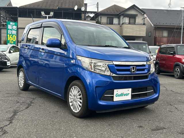 ホンダ Ｎ ＷＧＮ G Lパッケージ 東京都 2017(平29)年 6.1万km 青 純正インターナビ「VXM-174CSi」（ワンセグTV/Bluetooth接続可/AM/FMラジオ/CD再生）/ECON/バックカメラ/ビルトインETC/USB入力端子/スマートキー（プッシュスタート）/純正フロアマット/オートエアコン/横滑り防止装置/保証書/取扱説明書