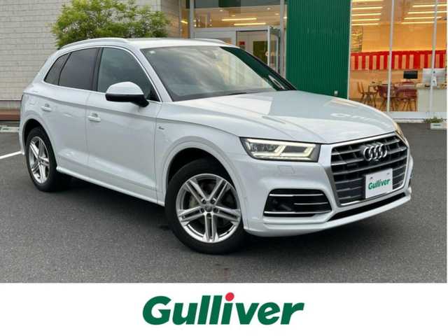 アウディ Ｑ５ 2．0TFSIクワトロ スポーツ 岡山県 2018(平30)年 5.8万km 白 MMIナビ/フルセグTV、CD、DVD、Bluettooth/AM、FM/全方位カメラ/パークアシスト/アダブティブクルーズコントロール/前席シートヒーター/前席パワーシート/運転席メモリーシート/パワーバックドア/パドルシフト/ハーフレザーシート/ビルトインETC2.0