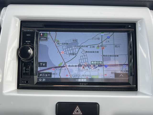 スズキ ハスラー G 青森県 2015(平27)年 9.4万km ブルーイッシュブラックパール3 ・4WD/・社外SDナビ/・Bluetooth/・衝突軽減ブレーキ/・スマートキー/・プッシュスタート/・横滑り防止/・純正15AW/・スペアキー/・シートヒーター/・ダウンヒルアシスト/・グリップアシスト/・保証書・取説あり