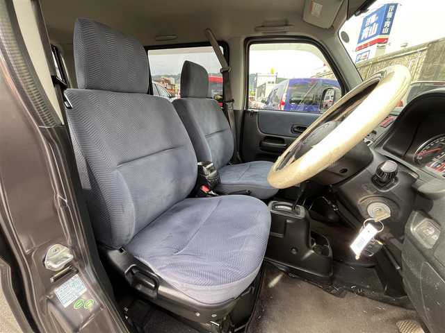 ホンダ バモス M ターボ 茨城県 2007(平19)年 9.2万km アドミラルグレーメタリック ワンオーナー/GORILLA製ナビ/【DVD再生/ラジオ】/ETC/両側スライドドア/ドアバイザー/取扱説明書