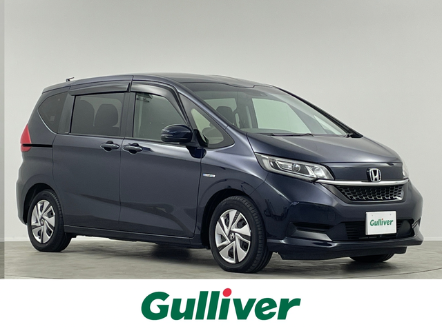 ホンダ フリード ハイブリット G ホンダセンシング 埼玉県 2021(令3)年 3.6万km ミッドナイトブルービームM 純正９型ナビ　１１．６型後席モニター　両側電動スライドドア　シートヒーター　バックカメラ　ＥＴＣ　追従走行　フルセグＴＶ　スマートキー　CD/DVD　Bluetooth　純正フロアマット　衝突被害軽減