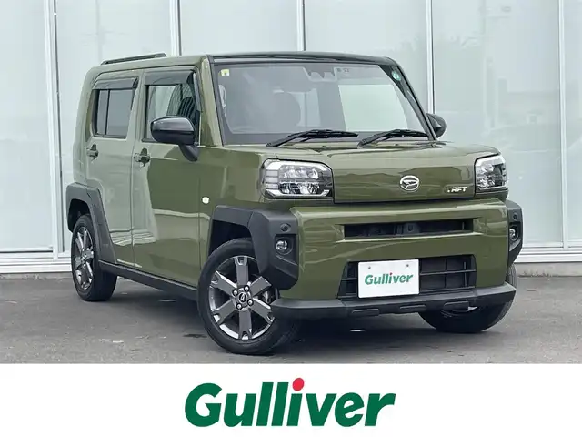 ダイハツ タフト G 神奈川県 2020(令2)年 5.1万km フォレストカーキメタリック 純正ナビ（フルセグテレビ　CD/DVD　Bluetooth）　/バックカメラ　/サンルーフ　/パーキングアシスト　/アイドリングストップ/衝突被害軽減システム　/前後コーナーセンサー　/D+N席シートヒーター/Wエアバック/カーテンエアバック/純正アルミホイル/純正フロアマット/ETC/横滑り防止装置/LEDヘッドライト/オートマチックハイビーム/スマートキー