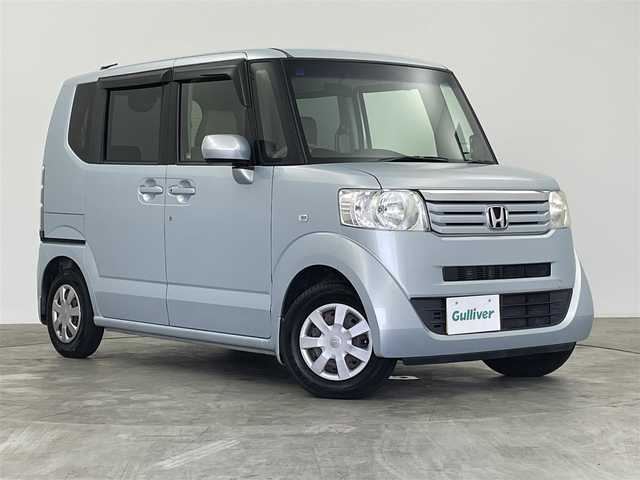 ホンダ Ｎ ＢＯＸ G Lパッケージ 群馬県 2012(平24)年 5.9万km クールミストメタリック 純正７インチナビ　バックカメラ　両側パワースライドドア　ドライブレコーダー　ＥＴＣ　　スマートキー　プッシュスタート　横滑り防止装置　盗難防止装置　ＡＢＳ　純正フロアマット　アイドリングストップ　禁煙