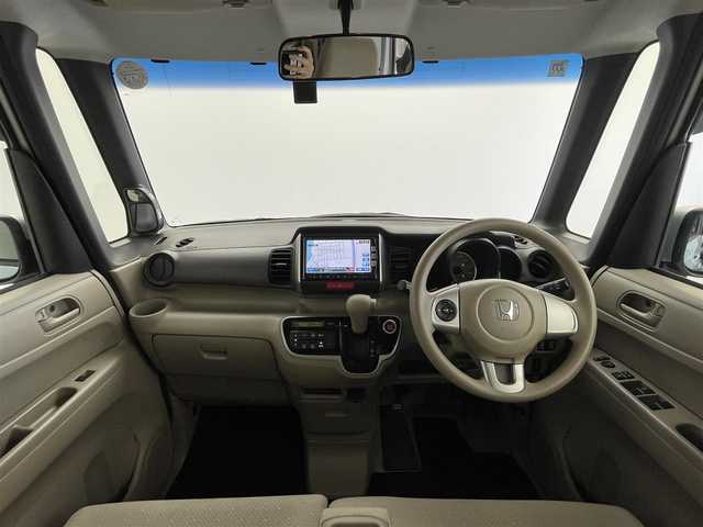 ホンダ Ｎ ＢＯＸ G Lパッケージ 群馬県 2012(平24)年 5.9万km クールミストメタリック 純正７インチナビ　バックカメラ　両側パワースライドドア　ドライブレコーダー　ＥＴＣ　　スマートキー　プッシュスタート　横滑り防止装置　盗難防止装置　ＡＢＳ　純正フロアマット　アイドリングストップ　禁煙