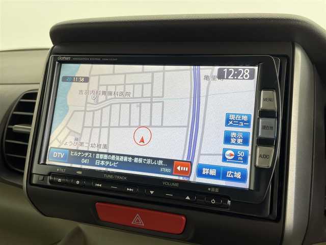 ホンダ Ｎ ＢＯＸ G Lパッケージ 群馬県 2012(平24)年 5.9万km クールミストメタリック 純正７インチナビ　バックカメラ　両側パワースライドドア　ドライブレコーダー　ＥＴＣ　　スマートキー　プッシュスタート　横滑り防止装置　盗難防止装置　ＡＢＳ　純正フロアマット　アイドリングストップ　禁煙