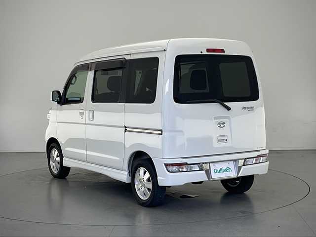 ダイハツ アトレー ワゴン カスタム ターボ RS SAⅢ 長野県 2019(平31)年 2.1万km ホワイト 4WD/純正CDチェンジャー&AUX/衝突軽減ブレーキ/両側スライドドア/ハロゲンライト/オートマチックハイビーム/純正13インチAW付サマータイヤ装着/社外13インチAW付スタッドレス積込(2018年製)/純正フロアマット/純正ドアバイザー/リモコンキー/取扱説明書