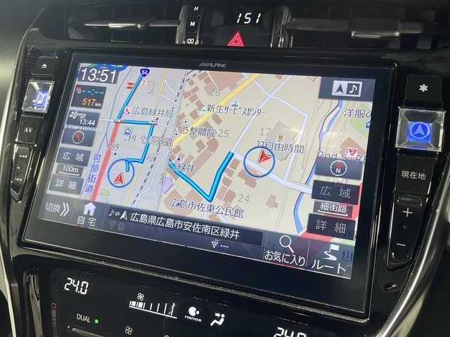 トヨタ ハリアー プレミアム 広島県 2017(平29)年 6.1万km ホワイトパールクリスタルシャイン TRDエアロ/アルパインナビ /CD/DVD/DTV/Bluetooth/バックカメラ/レーダークルーズコントロール/LDA/PCS/ICS/LEDオートライト/オートマチックハイビーム /ビルトインETC/ドライブレコーダー/パワーバックドア/ハーフレザー調シート/シートヒーター /スマートキー/純正アルミホイール/純正フロアマット/ドアバイザー/社外テールライト
