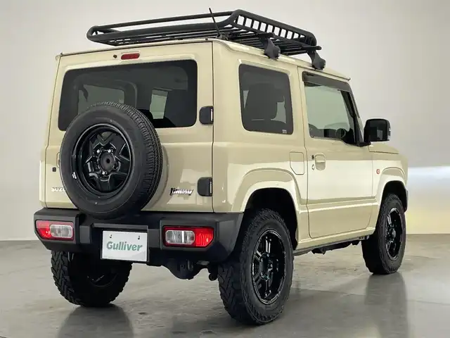 スズキ ジムニー XC 愛知県 2019(平31)年 6.4万km シフォンアイボリーM 純正ディスプレイ　シートヒーター　禁煙　ＤＶＤ　Ｂｌｕｅｔｏｏｔｈ　ＥＴＣ　ＲＡＹＳ１６インチアルミ　デュアルセンサーブレーキ　衝突軽減　クルコン　背面タイヤ　ｉｎｎｏルーフラック　ＬＥＤオートライト