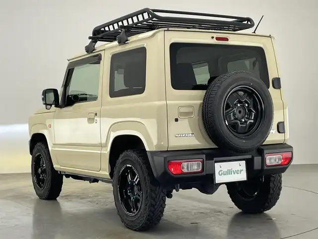 スズキ ジムニー XC 愛知県 2019(平31)年 6.4万km シフォンアイボリーM 純正ディスプレイ　シートヒーター　禁煙　ＤＶＤ　Ｂｌｕｅｔｏｏｔｈ　ＥＴＣ　ＲＡＹＳ１６インチアルミ　デュアルセンサーブレーキ　衝突軽減　クルコン　背面タイヤ　ｉｎｎｏルーフラック　ＬＥＤオートライト