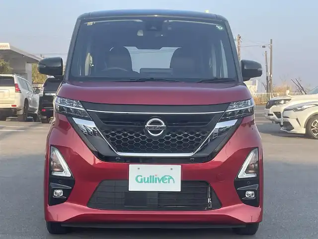 日産 ルークス ハイウェイスター X 宮崎県 2020(令2)年 4.1万km スパークリングレッド/ブラック 純正ナビ/・AM/FM/Bluetooth/フルセグTV/全方位カメラ/片側パワースライドドア/アイドリングストップ/パワーウィンドウ/プロパイロット/オートライト/オートマチックハイビーム/レベライザー/スタッドレスタイヤ/コーナーセンサー/衝突軽減ブレーキ