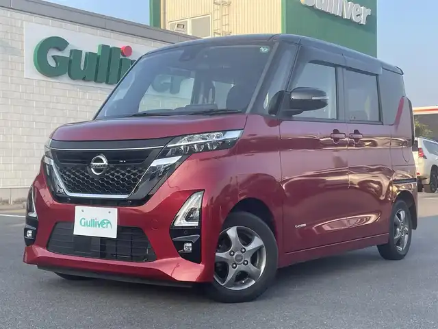 日産 ルークス ハイウェイスター X 宮崎県 2020(令2)年 4.1万km スパークリングレッド/ブラック 純正ナビ/・AM/FM/Bluetooth/フルセグTV/全方位カメラ/片側パワースライドドア/アイドリングストップ/パワーウィンドウ/プロパイロット/オートライト/オートマチックハイビーム/レベライザー/スタッドレスタイヤ/コーナーセンサー/衝突軽減ブレーキ