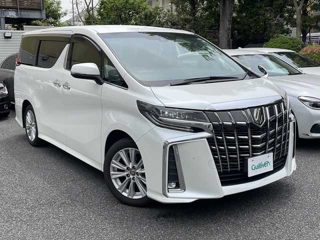 トヨタ アルファード S 東京都 2022(令4)年 1.4万km ホワイトパールクリスタルシャイン セーフティセンス（予防安全パッケージ）詳細は検査員記入欄参照/ワンオーナー/保証書・取説・ナビ取説/Egプッシュスタートキー・スマートキー×2/MTモード付AT/アイドリングストップ/2列目リラックスキャプテンシート・オットマン/純正９インチディスプレイナビ/BT/USB/AppleCarPlay/AndroidAuto/バックカメラ・パーキングサポート/純正ビルトイン2.0ETC/純正フロントドラレコ/両側ワンタッチパワースライドドア（イージークロージャー付）・バックドアイージークロージャー/純正１８インチアルミ/ブラック加飾2眼ェDヘッドライト・LEDフォグ・オートライト/革巻きステア・ステアスイッチ/AUTOHOLD/AV100V電源