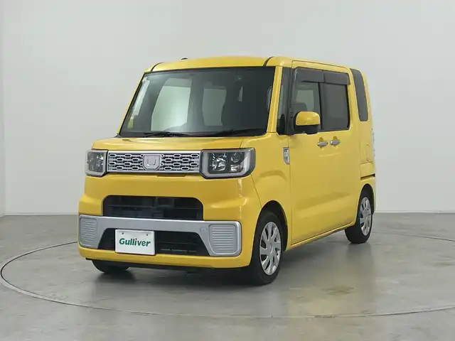 ダイハツ ウェイク L SA 群馬県 2015(平27)年 9.5万km フェスタイエロー 純正８型ナビ　バックカメラ　フルセグＴＶ　片側電動スライドドア　ＥＴＣ　衝突被害軽減ブレーキ　ＬＥＤヘッドライト　オートライト　スマートキー　社外アルミホイール積込　ドラレコ　オートエアコン　禁煙