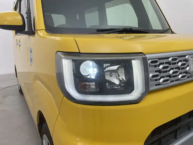 ダイハツ ウェイク L SA 群馬県 2015(平27)年 9.5万km フェスタイエロー 純正８型ナビ　バックカメラ　フルセグＴＶ　片側電動スライドドア　ＥＴＣ　衝突被害軽減ブレーキ　ＬＥＤヘッドライト　オートライト　スマートキー　社外アルミホイール積込　ドラレコ　オートエアコン　禁煙