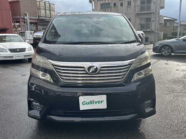 トヨタ ヴェルファイア 2．4Z プラチナセレクションⅡ 宮崎県 2011(平23)年 7.9万km ブラック 社外ナビ/バックカメラ/フルセグTV/フリップダウンモニター/パワーバックドア/サンルーフ/両側パワースライドドア/クルーズコントロール/取説、記録簿