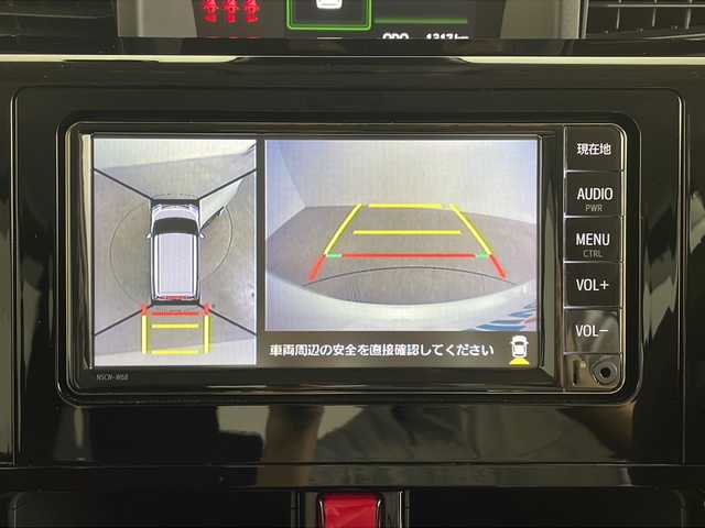 トヨタ ルーミー カスタムG 鹿児島県 2024(令6)年 0.2万km ブラックマイカメタリック/パールホワイト2トーン 純正SDナビ【NSCN-W68】/ワンセグテレビ/CD/Bluetooth/衝突軽減ブレーキ/アイドリングストップ/シートヒーター/電動パーキングブレーキ/ドラレコ前後/リアサンシェード/両側パワースライドドア/全方位カメラ/シートバックテーブル/スペアキー