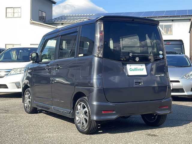 スズキ パレット ＳＷ XS 福井県 2011(平23)年 8.5万km ルナグレーパールメタリック ワンオーナー/社外HDDナビゲーション/フルセグテレビ /4WD/シートヒーター /片側電動スライドドア/オートライト/プッシュスタート/スマートキー/電動格納ミラー/ドアバイザー/HIDヘッドライト/フォグランプ/純正14インチアルミホイール/保証書/取扱説明書
