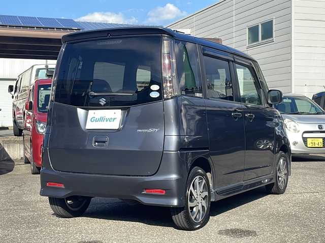 スズキ パレット ＳＷ XS 福井県 2011(平23)年 8.5万km ルナグレーパールメタリック ワンオーナー/社外HDDナビゲーション/フルセグテレビ /4WD/シートヒーター /片側電動スライドドア/オートライト/プッシュスタート/スマートキー/電動格納ミラー/ドアバイザー/HIDヘッドライト/フォグランプ/純正14インチアルミホイール/保証書/取扱説明書
