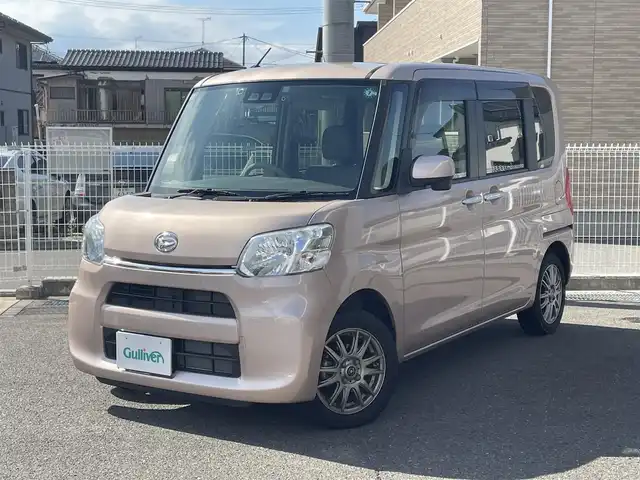 ダイハツ タント L SA Ⅲ 石川県 2017(平29)年 1.4万km ライトローズマイカメタリックⅡ 4WD/スマートアシスト３/社外オーディオ(CX315)/CD/BT/USB/社外14インチAW(純正ホイール＋夏タイヤ積込)/アイドリングストップ/リアコーナーセンサー/オートハイビーム/シートヒーター/ドライブレコーダー/ドアバイザー/フロアマット/キーレス/ETC