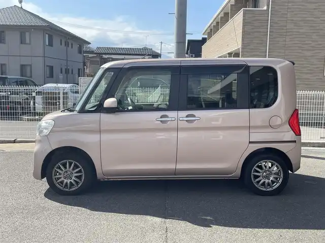 ダイハツ タント L SA Ⅲ 石川県 2017(平29)年 1.4万km ライトローズマイカメタリックⅡ 4WD/スマートアシスト３/社外オーディオ(CX315)/CD/BT/USB/社外14インチAW(純正ホイール＋夏タイヤ積込)/アイドリングストップ/リアコーナーセンサー/オートハイビーム/シートヒーター/ドライブレコーダー/ドアバイザー/フロアマット/キーレス/ETC