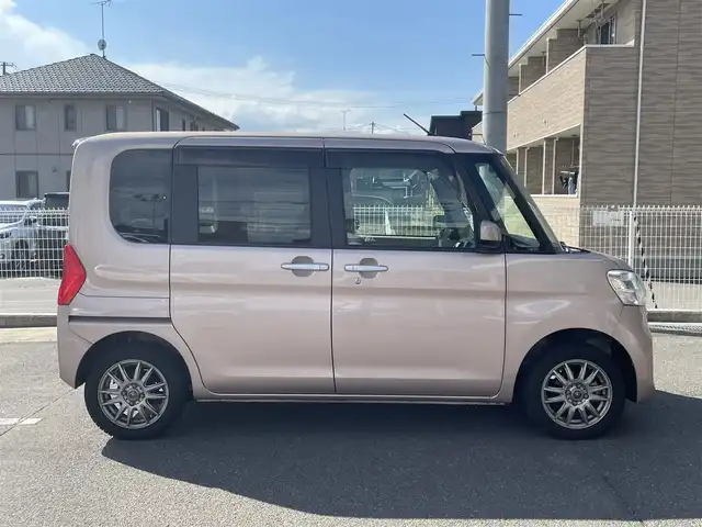 ダイハツ タント L SA Ⅲ 石川県 2017(平29)年 1.4万km ライトローズマイカメタリックⅡ 4WD/スマートアシスト３/社外オーディオ(CX315)/CD/BT/USB/社外14インチAW(純正ホイール＋夏タイヤ積込)/アイドリングストップ/リアコーナーセンサー/オートハイビーム/シートヒーター/ドライブレコーダー/ドアバイザー/フロアマット/キーレス/ETC
