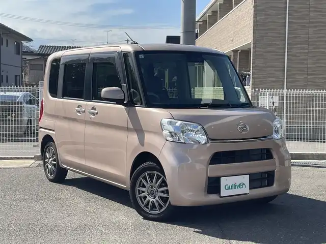 ダイハツ タント L SA Ⅲ 石川県 2017(平29)年 1.4万km ライトローズマイカメタリックⅡ 4WD/スマートアシスト３/社外オーディオ(CX315)/CD/BT/USB/社外14インチAW(純正ホイール＋夏タイヤ積込)/アイドリングストップ/リアコーナーセンサー/オートハイビーム/シートヒーター/ドライブレコーダー/ドアバイザー/フロアマット/キーレス/ETC