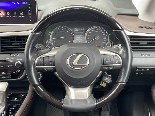 レクサス ＲＸ 200t バージョンL 長野県 2016(平28)年 4.4万km ソニッククォーツ サンルーフ/ブラウンレザーシート/純正メーカーナビフルセグTV/フロント・サイド・バックカメラ/ETC２．０/パワーバックドア/前後コーナーセンサー/シートヒーター/ステアリングヒーター/純正20インチアルミ/レーンキープアシスト/保証書・取説・スペアキー/カードキー