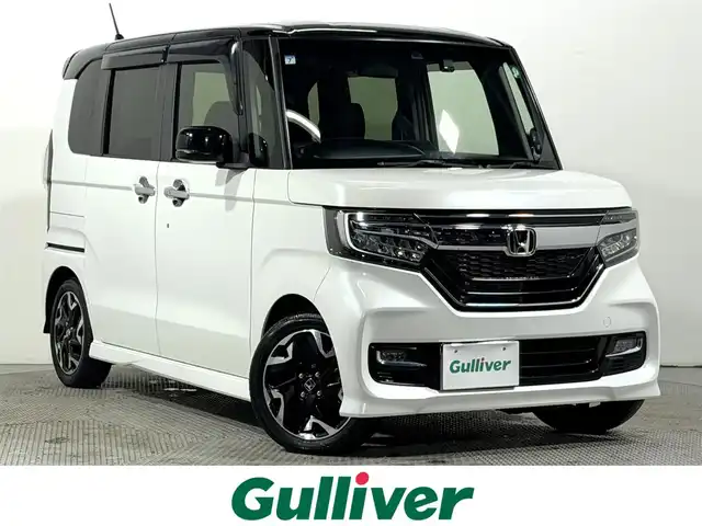 ホンダ Ｎ ＢＯＸ カスタム G L ターボ ホンダセンシング 大阪府 2019(令1)年 3.3万km プラチナホワイトパール 純正8incナビTV バックカメラ 両側パワースライドドア ハーフレザー レーダークルコン 衝突軽減ブレーキ レーンアシスト スマートキー プッシュスタート オートライト ドライブレコーダー ETC