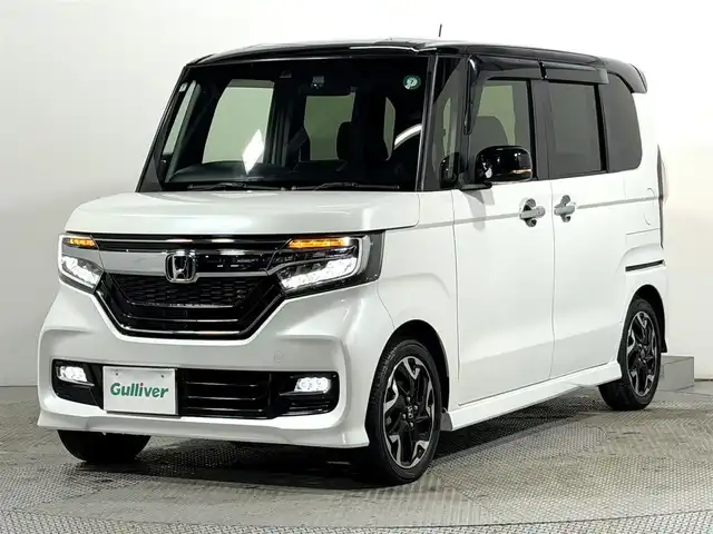 ホンダ Ｎ ＢＯＸ カスタム G L ターボ ホンダセンシング 大阪府 2019(令1)年 3.3万km プラチナホワイトパール 純正8incナビTV バックカメラ 両側パワースライドドア ハーフレザー レーダークルコン 衝突軽減ブレーキ レーンアシスト スマートキー プッシュスタート オートライト ドライブレコーダー ETC