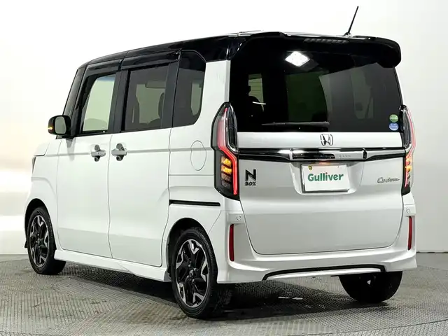 ホンダ Ｎ ＢＯＸ カスタム G L ターボ ホンダセンシング 大阪府 2019(令1)年 3.3万km プラチナホワイトパール 純正8incナビTV バックカメラ 両側パワースライドドア ハーフレザー レーダークルコン 衝突軽減ブレーキ レーンアシスト スマートキー プッシュスタート オートライト ドライブレコーダー ETC