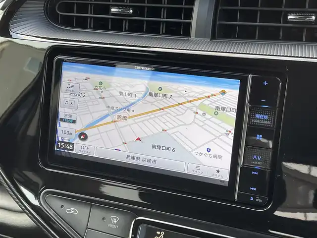 トヨタ アクア S スタイルブラック 兵庫県 2020(令2)年 5.9万km ダークブルーマイカ /OP パノラミックビューモニター//OP 寒冷地仕様（ウインドシールドデアイサー）//社外メモリーナビ（AVIC-RW810）//地デジ/DVD/BT//ステアリングリモコン//オートLDEDヘッドランプ//社外15インチAW//ビルトインETC//クリアランスソナー//プリクラッシュセーフティ//レーンディパーチャーアラート//オートマチックハイビーム//パーキングサポートブレーキ//運転席シートリフター