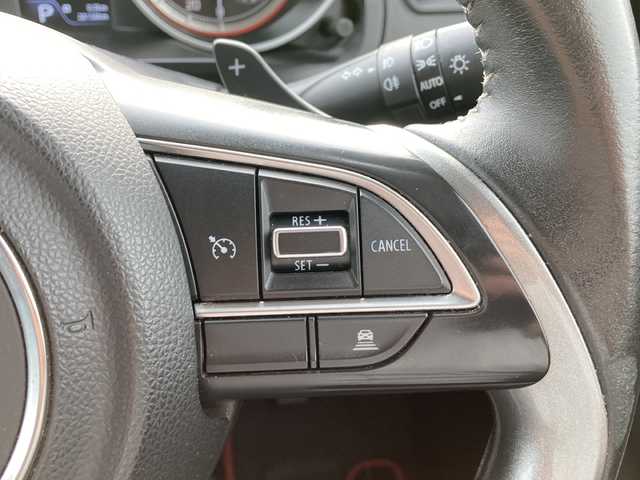 スズキ スイフト HYBRID RS 富山県 2018(平30)年 2.9万km スピーディーブルーM セーフティパッケージ/・デュアルセンサーブレーキサポート/・誤発進抑制機能/・車線逸脱警報機能/・先行車発進お知らせ機能/・アダプティブクルーズコントロール/・ふらつき警報機能/・ハイビームアシスト機能/純正SDナビ　CN-RZ83/（CD/DVD/USB/SD/BT/フルセグTV)/ステアリングリモコン/バックカメラ/パドルシフト/運転席シートヒーター/プッシュスタート・スマートキー/ETC/LEDヘッドライト/純正フロアマット・バイザー/スペアキー/保証書・取扱説明書