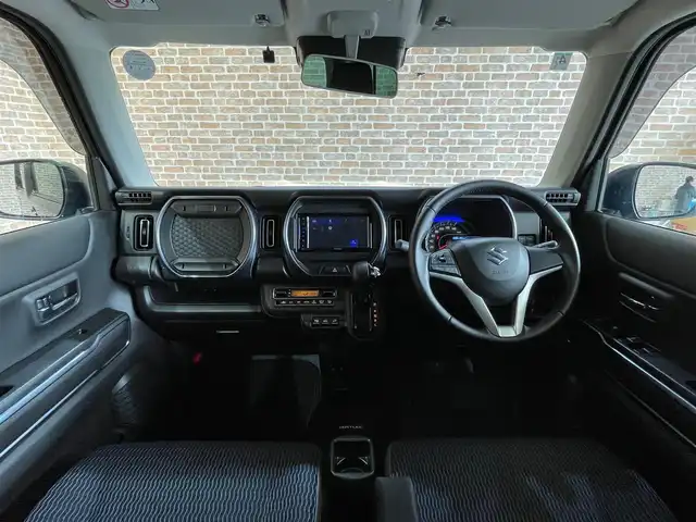 スズキ ハスラー Jスタイル 岩手県 2022(令4)年 1.3万km ブルーイッシュブラックパール ４WD/スズキセーフティサポート　/衝突被害軽減ブレーキ/シートヒーター/コーナーセンサー/レーンアシスト/アイドリングストップ/ヒルディセントコントロール/グリップコントロール/SNOWモード/横滑り防止装置/ETC/純正ディスプレイオーディオ（Bluetooth CD DVD USB AppleCarPlay AndroidAuto）/オートハイビーム/LEDヘッドライト/オートライト/オートエアコン/ステアリングスイッチ/純正１５インチアルミホイール/ドアミラーウインカー/シートバックテーブル