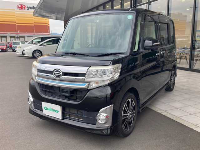 ダイハツ タント カスタム RS SA 岡山県 2014(平26)年 8.6万km ブラックマイカメタリック 純正メモリナビゲーション/(CD/DVD/SD/BT/USB/AUX/フルセグTV)/両側パワースライドドア/社外ドライブレコーダー前後/LEDEヘッドライト/スマートキー/ETC