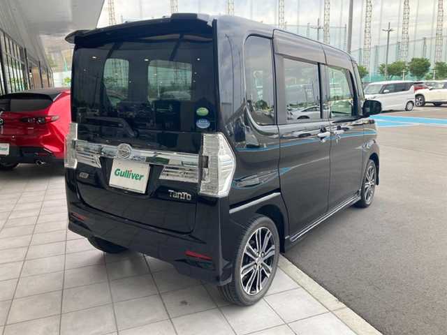 ダイハツ タント カスタム RS SA 岡山県 2014(平26)年 8.6万km ブラックマイカメタリック 純正メモリナビゲーション/(CD/DVD/SD/BT/USB/AUX/フルセグTV)/両側パワースライドドア/社外ドライブレコーダー前後/LEDEヘッドライト/スマートキー/ETC