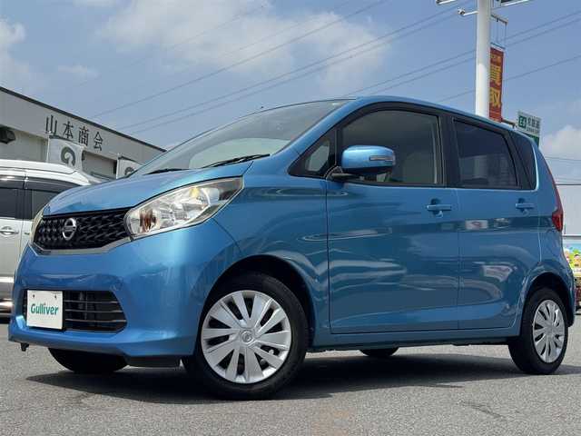 日産 デイズ X 千葉県 2013(平25)年 1.4万km シリカグリーン ワンオーナー/純正SDナビ/Bluetooth/バック+全方位カメラ/フルセグTV/AM・FMラジオ/ETC/ドライブレコーダー/純正フロアマット/プッシュスタート/スマートキー/スペアキー/取扱説明書＆保証書