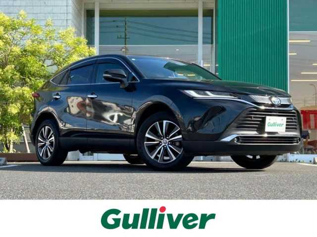 トヨタ ハリアー ハイブリッド G 岡山県 2020(令2)年 4.7万km プレシャスブラックパール 8インチディプレイオーディオ/Bluetooth、Apple Carplay/Android Auto、AM、FM/デジタルインナーミラー（前後録画機能付き）/ビルトインETC/運転席パワーシート/パワーバックドア/電動パーキングブレーキ/ブレーキホールド/トヨタセーフティセンス/・プリクラッシュセーフティ/・レーントレーシングアシスト/・レーダークルーズコントロール/・アダブティブハイビームシステム/・ロードサインアシスト/パーキングサポートブレーキ/先行車発進告知機能/車両接近通報装置