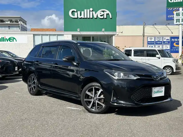 トヨタ カローラ フィールダー 1．5G ダブルバイビー 石川県 2018(平30)年 6.8万km ブラックマイカ ワンオーナー/SDナビ/フルセグテレビ/ETC/プッシュスタート/スマートキー/ドアバイザー/LEDヘッドライト/コーナーセンサー/オートライト/オートマチックハイビーム/アイドリングストップ