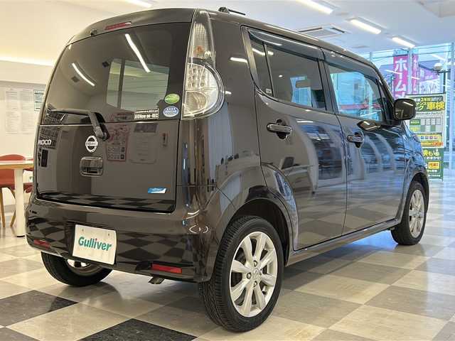 日産 モコ ドルチェG 岐阜県 2014(平26)年 6.9万km アーバンブラウン ワンオーナー/純正レザーシート/バックカメラ/純正ナビ（MM114D-A）/・フルセグTV/・バックカメラ/純正１５インチAW/純正フロアマット/HIDヘッドライト/ベンチシート/Bluetooth/アンチブレーキシステム/CD/DVD/外１４インチAWスタッドレス付き/HIDオートライト/スマートキーX2/アイドリングストップ/新車時手帳、取説