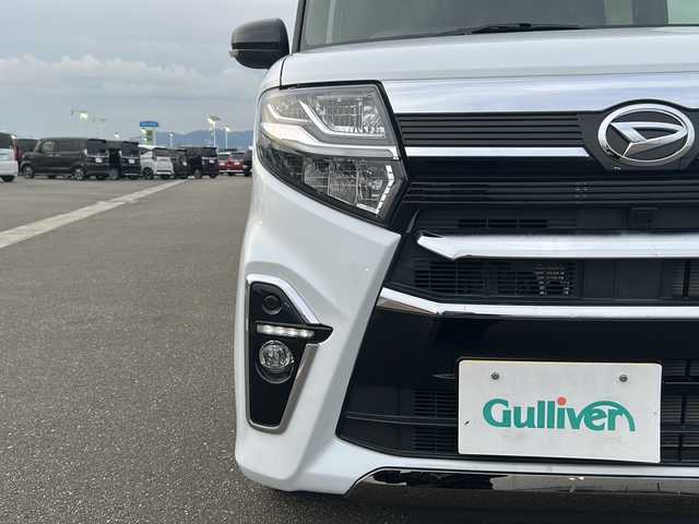 ダイハツ タント カスタム RS スタイルセレクション 佐賀県 2021(令3)年 1.5万km パールⅡ ターボ/ケンウッドメモリーナビ・フルセグTV/DVD/SD/Bluetooth/HDMI/バックカメラ/両側パワースライドドア/ハーフレザーシート/前席シートヒーター/ビルトインETC/ドライブレコーダー前後/純正フロアマット/D席ロングスラライドシート/スマートキー×2/プッシュスタート/電動パーキングブレーキ/クルーズコントロール/LEDヘッドライト/LEDフォグランプ/ウィンカードアミラー/オートエアコン/純正15インチアルミ/純正フロアマット/新車時保証書/ナビ取説あり/衝突軽減ブレーキ