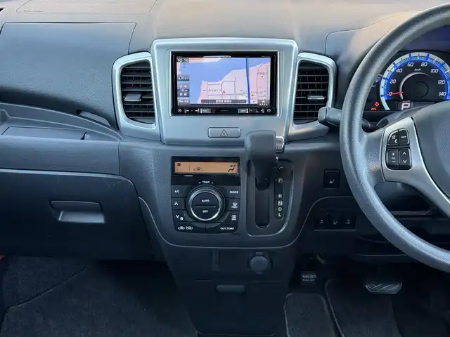 スズキ スペーシア X リミテッド 愛媛県 2014(平26)年 4.9万km ブルーイッシュブラックパール3 社外ナビ（AVIC-RZ33）/・CD/DVD/TV/ETC/シートヒーター（D+N席）/両側パワースライドドア/衝突軽減ブレーキ/オートライト/純正14インチAW/社外フロアマット/スマートキー/スペアキー/取扱説明書/保証書