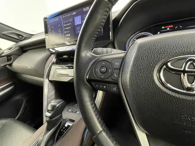 トヨタ ハリアー ハイブリッド Z レザーパッケージ 熊本県 2020(令2)年 5.5万km プレシャスブラックパール 禁煙車/純正ナビ（BT/USB/AUX/AM/FM）/・フルセグTV/バックカメラ/・全方位カメラ/ビルトインETC２．０/調光パノラマルーフ/JBLプレミアムサウンド/モデリスタエアロ（フロント・サイド・リア）/パワーバックドア/トヨタセーフティーセンス/D/Nシートヒーター、クーラー、パワーシート/・D席シートメモリー/本革巻きステアリング/・ステアリングヒーター/・ステアリングリモコン/・オートクルーズコントロール/デジタルインナーミラー/電子パーキングブレーキ/・オートブレーキホールド/純正AW/純正ドアバイザー/純正フロアマット/プッシュスタート/・スマートキー/・スペアキー×１