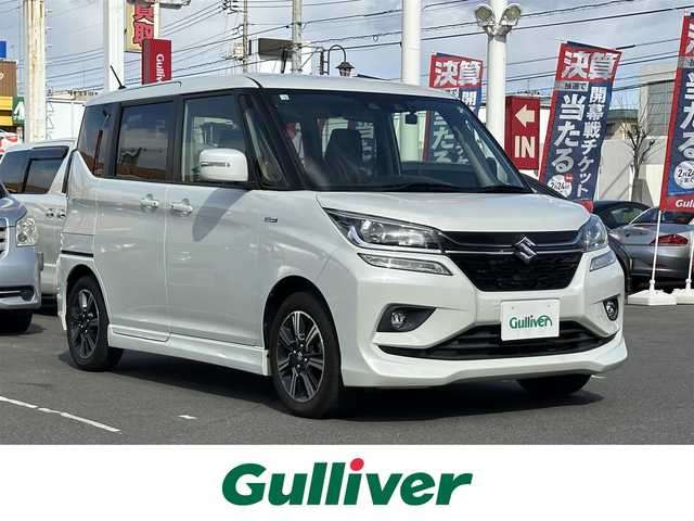 スズキ ソリオ バンディット HV MV 群馬県 2020(令2)年 2.9万km ピュアホワイトP 社外ナビ/・CD/DVD/SD/・BT/AUX/iPod/HDMI/バックカメラ/ステアリングスイッチ/レーダークルーズコントロール/衝突被害軽減ブレーキ/コーナーセンサー/レーンアシスト/横滑り防止装置/アイドリングストップ/両側パワースライドドア/パドルシフト/LEDオートライト/オートエアコン/ETC/スペアキー
