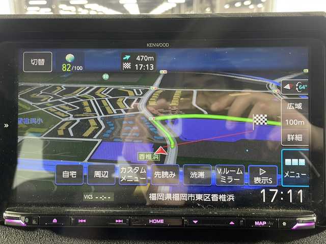 スズキ ジムニー XL 福岡県 2024(令6)年 0.9万km ジャングルグリーン ・社外SDナビ/（CD、DVD、フルセグ、Bluetooth）/・バックカメラ/・プッシュスタート/・衝突被害軽減ブレーキ/・レーンキープアシスト/・オートライト/・フォグライト/・アイドリングストップ/・ヘッドライトリベライザー/・ルーフキャリア/・ドライブレコーダー/・D/Nシートヒーター/・ETC/・背面タイヤ/・純正16インチAW