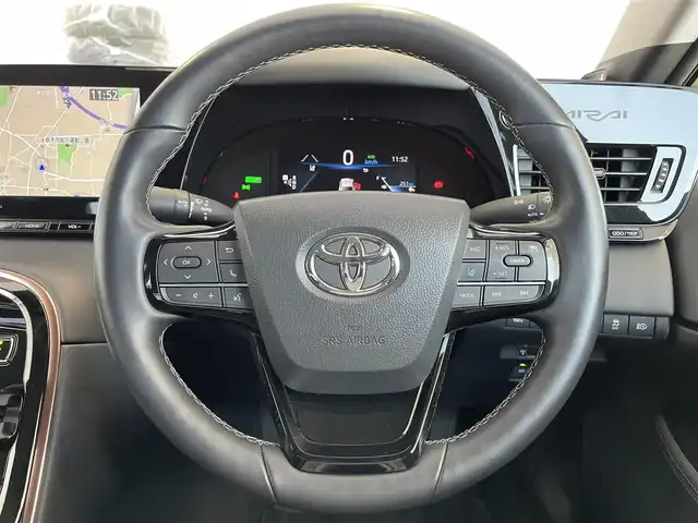 トヨタ ＭＩＲＡＩ Z エグゼクティブパッケージ 栃木県 2021(令3)年 1.3万km プレシャスホワイトパール ワンオーナー /禁煙車/パノラマルーフ/20インチWA/12.3インチディスプレイナビ/（Blu-ray/DVD/CD/SDAM/FM/USB/TV/Apple CarPlay/Android Auto/Bluetooth/Miracast）/JBLプレミアムサウンド/ETC2.0/トヨタセーフティセンス/・プリクラッシュセーフティ /・レーントレーシングアシスト/・ドライバー異常時対応システム /・レーダークルーズコントロール/・ロードサインアシスト/・アダプティブハイビームシステム/・オートマチックハイビーム/先行車発進告知機能/ブラインドスポットモニター/インテリジェントクリアランスソナー/リヤクロストラフィックオートブレーキ/パーキングサポートブレーキ/ヒルスタートアシストコントロール/トヨタチームメイト(アドバンスト パーク）/パノラミックビューモニター/デジタルインナーミラー/カラーヘッドアップディスプレイ /オートLEDヘッドライト/本革シート/全席パワーシート /全席シートヒーター/ベンチレーション/ハンドルヒーター/置くだけ充電/マルチカラーイルミネーション/スマートキー×2/カードキー/寒冷地仕様/保証書/取扱説明書