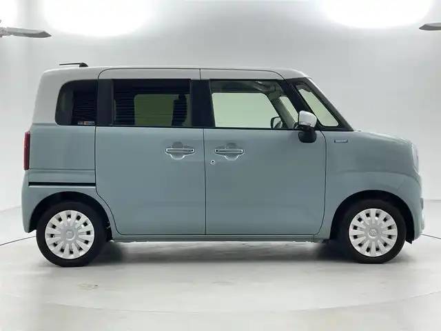 スズキ ワゴンＲ スマイル HYBRID X 福井県 2023(令5)年 0.6万km オフブルーメタリック/ホワイト2トーン スズキセーフティサポート/・衝突軽減ブレーキ/・車線逸脱警報機能/純正9型ナビゲーション/【AM/FM/CD/Bluetooth/フルセグTV/USB】/全方位カメラ/両側パワースライドドア/オートライト/LEDヘッドライド/プッシュスタート/スマートキー/取扱説明書/新車時保証書