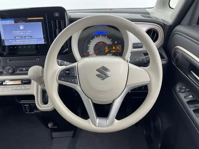 スズキ ワゴンＲ スマイル HYBRID X 福井県 2023(令5)年 0.6万km オフブルーメタリック/ホワイト2トーン スズキセーフティサポート/・衝突軽減ブレーキ/・車線逸脱警報機能/純正9型ナビゲーション/【AM/FM/CD/Bluetooth/フルセグTV/USB】/全方位カメラ/両側パワースライドドア/オートライト/LEDヘッドライド/プッシュスタート/スマートキー/取扱説明書/新車時保証書