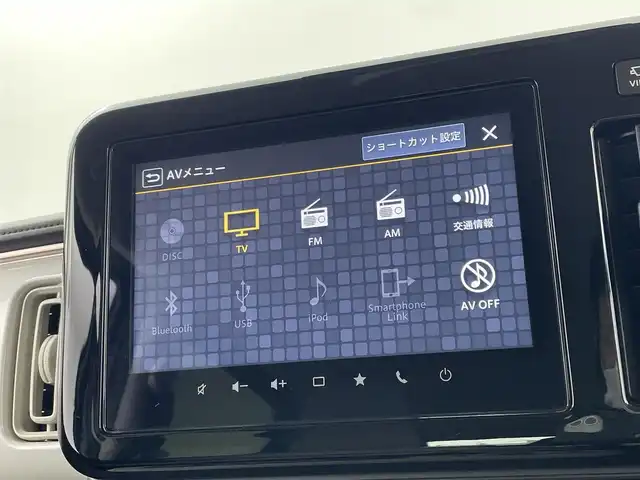 スズキ ワゴンＲ スマイル HYBRID X 福井県 2023(令5)年 0.6万km オフブルーメタリック/ホワイト2トーン スズキセーフティサポート/・衝突軽減ブレーキ/・車線逸脱警報機能/純正9型ナビゲーション/【AM/FM/CD/Bluetooth/フルセグTV/USB】/全方位カメラ/両側パワースライドドア/オートライト/LEDヘッドライド/プッシュスタート/スマートキー/取扱説明書/新車時保証書